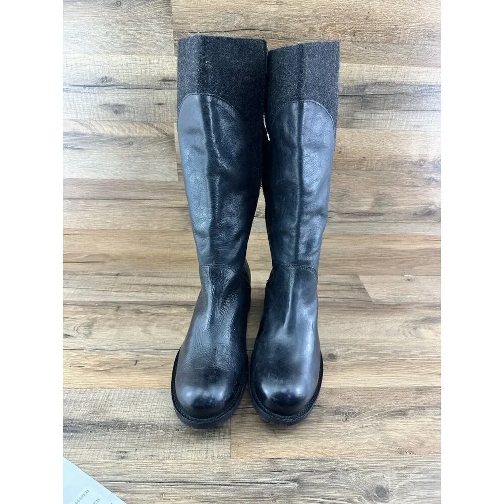 L.L. Bean Women’s Deerfield Leather/Wool Boots size 11 - Picture 3 of 12